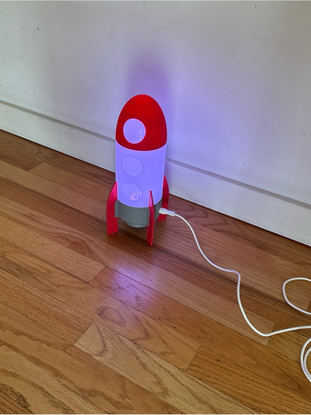 IKEA Red and White Rocket Night Lamp - Picture 9 of 10